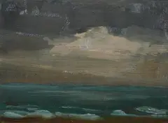 Albert Steeman, Coastline, Oil on canvas