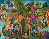 Gesner Abelard, Adam and Eve, Oil on canvas