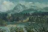 Kurt Seifert, Mountain Landscape, Oil on board