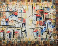 Avigdor Stematsky, Composition, Oil on canvas