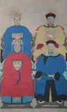 Anonymous, Ancestor Portraits, Ancestor Portraits, ink and color on paper