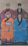Anonymous, Ancestor Portraits, Ancestor Portraits, ink and color on paper
