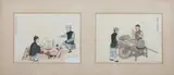Anonymous, Merchants, two ink and color on silk, Merchants, two ink and color on silk