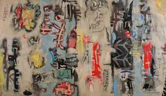Leonard Maurer, Homage to T'Sai Hun, Mixed media on board