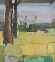 C. McAdams, Winter Landscape, Oil on canvas