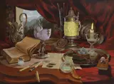 Gyula Boros, Untitled, oil on board 58 x 78.8cm