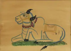 Kalighat School, Untitled, pigment on paper