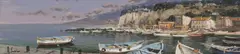 Untitled by Andrea Savino, oil on canvas 20 x 80cm (2) Provenance: The Estate of Mrs Althea Lloyd., sold Jul 2023