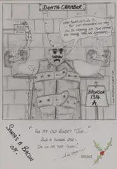 Charles Bronson, Untitled, pen and crayon 41 x 29cm