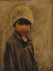 Leo J Saxton, Untitled, oil on canvas 40.5 x 30.5cm