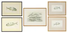 Carl Ellis, Untitled, pastel 26 x 37.5cm and smaller (5)