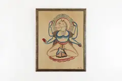 Kalighat School, Untitled, pigment on paper