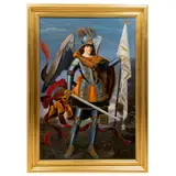 Anónimo, Arcángel, Óleo sobre tela