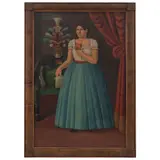 MÉXICO, SIGLO XIX by Retrato de Doña Brígida Caballero, Óleo sobre tela, offered May 2022