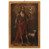 San Juan Bautista, MÉXICO, SIGLO XVIII, Óleo sobre tela