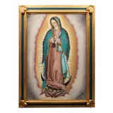 Firma No Identificada, VÍRGEN DE GUADALUPE, 1986, Óleo sobre tela