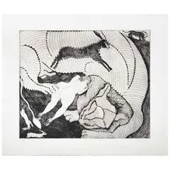Untitled by Francisco Toledo, Grabado a la punta seca 9 / 25, offered May 2022