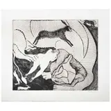 Untitled by Francisco Toledo, Grabado a la punta seca 9 / 25, offered May 2022
