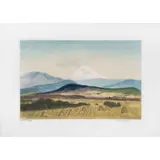 Luis Nishizawa, Paisaje con volcán, Grabado al aguatinta P / editor VIII / X