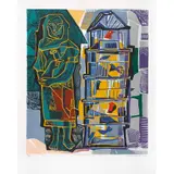 Alfredo Zalce, Pajarera, 1988, Serigrafía 78 / 180