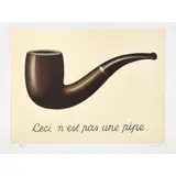 La trahison des images, Ceci n'est pas une pipe (Ésta no es una pipa) by René Magritte, Litografía 117 / 275, edición póstuma, offered May 2022