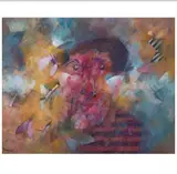 Carlos Belaunzarán, Personaje atacado por abejas, Mixta sobre papel