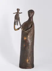 Heinrich Kirchner, Mutter mit Kind, 1953, Bronze
