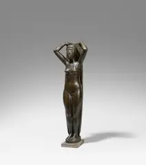 Kleine Stehende mit Tuch by Hermann Blumenthal, 1935 (Entwurf), Bronze, sold Jun 2020
