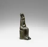 Emy Roeder, Geschwister - Sitzendes Mädchen mit Kleinkind, 1947 (Entwurf), Bronze