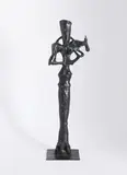 Lothar Fischer, Tierträgerin I, 1989, Bronze
