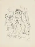 Otto Gleichmann, Bordellszene, 1924, Lithografie auf Bütten