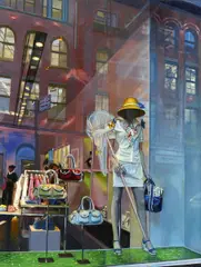 "Coach Store, Soho" by Tom Blackwell, 2005, Öl auf Leinwand, sold Jun 2020