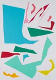 Imi Knoebel, Messerschnitte, 1993, Farbserigrafie auf Karton