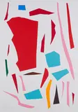 Imi Knoebel, Messerschnitte, 1993, Farbserigrafie auf Karton
