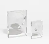 Adolf Luther, 2 Stelen (Linsenobjekte), 1983, Plexiglas mit konkaven Wölbungen