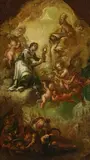 Giovanni Antonio De Pieri, Fürbitte des Heiligen Luigi Gonzaga, Öl auf Leinwand