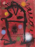 Joan Miró, Grans Rupestres VII, 1979, Farbaquatinta auf Velin