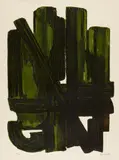 Pierre Soulages, Eau forte VIII, 1957, Farbaquatinta auf BFK RIVES (Wasserzeichen)