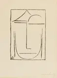 Kopf I by Alexej von Jawlensky, 1922, Lithografie auf Japan, sold Jun 2020