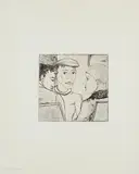 Erich Heckel, Belgische Knaben, 1924, Radierung auf Japan