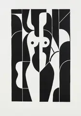 Otto Coenen, Akt, 1937/83, Linolschnitt auf Velin