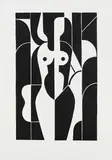 Otto Coenen, Akt, 1937/83, Linolschnitt auf Velin