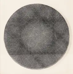 Ludwig Wilding, Ohne Titel (44?), 1965, Serigrafie auf Plexiglas und Serigrafie auf Karton auf Hartfaser in weißem Objektkasten