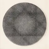 Ludwig Wilding, Ohne Titel (44?), 1965, Serigrafie auf Plexiglas und Serigrafie auf Karton auf Hartfaser in weißem Objektkasten