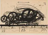 Jean Tinguely, Hannibal II, 1967, Lithografie auf ARCHES FRANCE (Wasserzeichen)