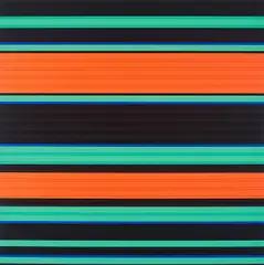 Parameter by Günter Fruhtrunk, 1969, Farbserigrafie auf Polystyrolplatte, sold Mar 2020