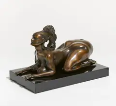 Sphinx I by Ernst Fuchs, 1977, Bronze, sold Jun 2020