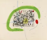 Joan Miró, Préparatifs d'Oiseaux IV, 1963, Farbaquatinta auf RIVES (Wasserzeichen)