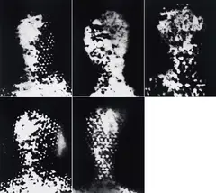 Astrid Klein, Entscheidungsträger, 1986, Konvolut von 5 Gelantinesilberabzügen