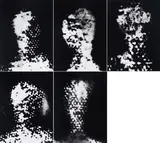 Astrid Klein, Entscheidungsträger, 1986, Konvolut von 5 Gelantinesilberabzügen